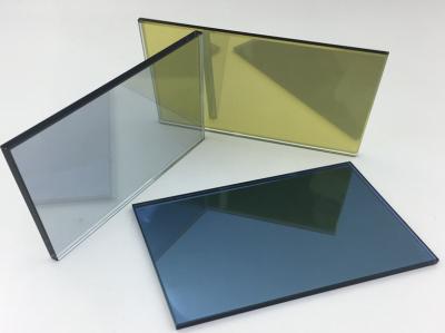 China Dunkelblau/Bronze/Grau Gebäude/dekoratives Reflektionsglas zu verkaufen