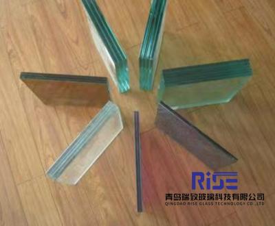 China Vidrio de seguridad laminado templado de 6.38-12.38 mm con superficie grabada con ácido congelado en venta