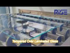 Clear Tempered Over Laminated Glass 6.38/10.38/16/12 /13.52 Mm Low Iron Polished Edge