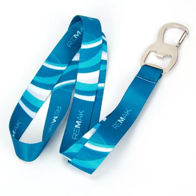 China Advertising Customized Heat Transfers Soccer Bottle Opener Lanyard And Lanyard Wholesale for sale