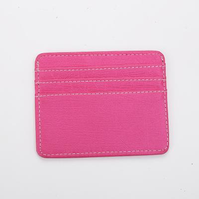 China Eco-frindly Arrival PU Card Holder Rose Card Holder Three Wide Card Positions Accept Logo for sale