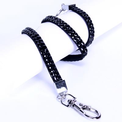 China Distingue New Products Rhinestone Lanyard Necklace Decoration Lanyard For Ladies Girls for sale