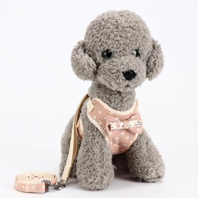 China High Quality Pet Chest Strap Dog Clothes Pet Chest Strap Dog Vest Back Type Customized Pull Bow-knot Protective Rope for sale