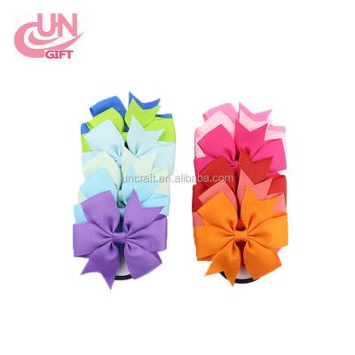 China 6 Inch AZO Free Hair Bows Ties Elastic Hair Bands For Girls Kids Hair Accessories for sale