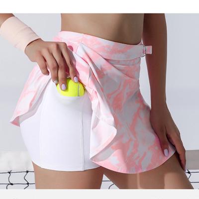 China Sweat Wicking Tennis Golf Skorts Women'S Double Layer Short Skirts for sale