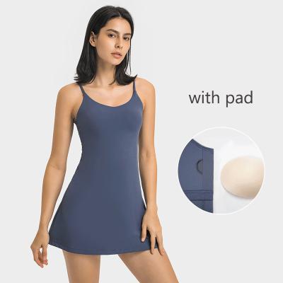 China Womens Tennis Athletic Dress with Built in Bra Exercise Workout Dress for sale