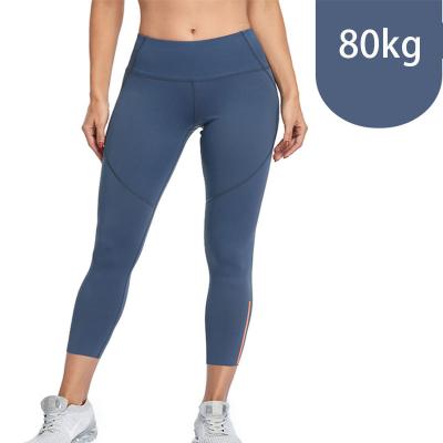 China Plus Size Color Blocking Traceless Nude Fitness Yoga Pants Ladies Leggings 80kg for sale