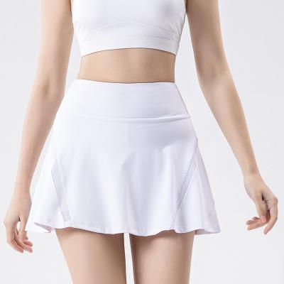 China Breathable Mesh Athletic Tennis Skirt Woman Golf Dress Skort Apparel for sale