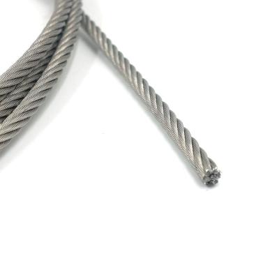 China Household 1x12 Thinner Diameter Galvanized Metal Cable Stainless Steel Wire Rope for sale