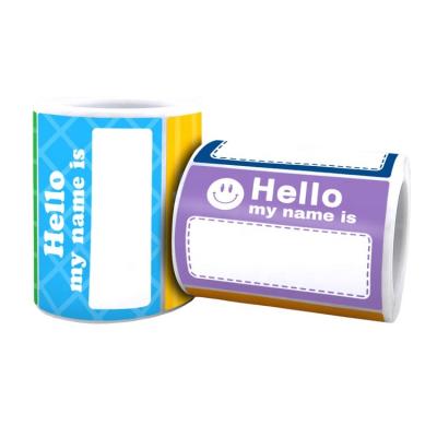 China Writable Custom Adhesive Handwritten Name Stickers Book Labels Sticker School Stickers for sale