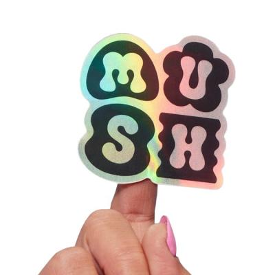 China Waterproof Custom Adhesive Waterproof  Vinyl Logo Stickers Die Cut Holographic Stickers Sheet for sale