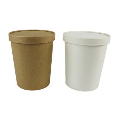 China Recyclable Hot Sale Ice Cream Disposable Paper Cup With Cover for sale