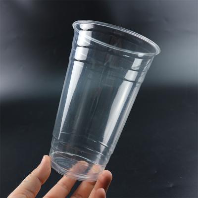 China Sustainable Disposable PLA Clear Plastic Beer Cups 100% Biodegradable Mug for sale