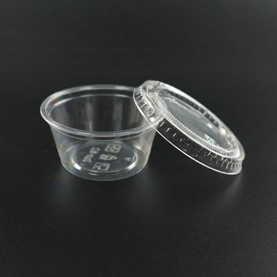 China 100% Biodegradable and Compostable Biodegradable Take Away Disposable PLA Clear Sauce Cup for sale