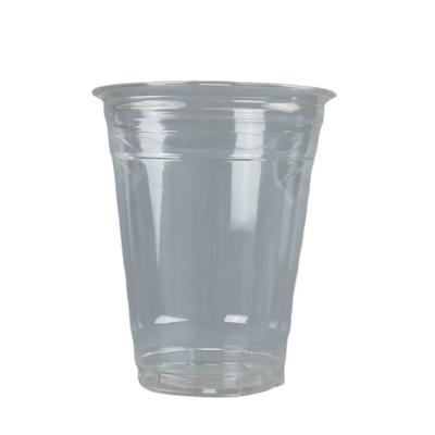 China 700ml 24oz Beverage Disposable Lid And Straws Disposable Clear PET Plastic / Food Packaging Plastic Cup for sale