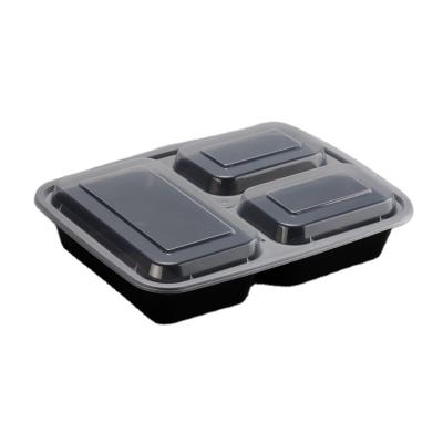 China 3 Compartment Disposable Lunch Box Container for sale