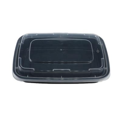 China High Quality Disposable Microwave Black Plastic Food Container for sale