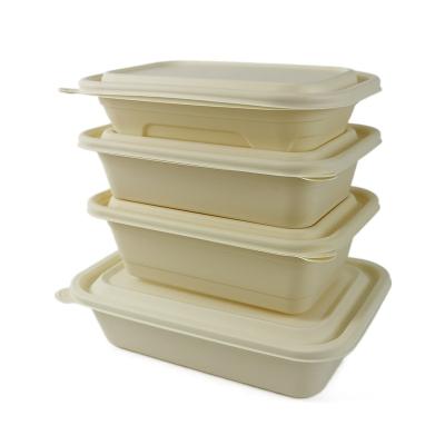 China Disposable biodegradable corn strach packaging food containers biodegradable food container for sale