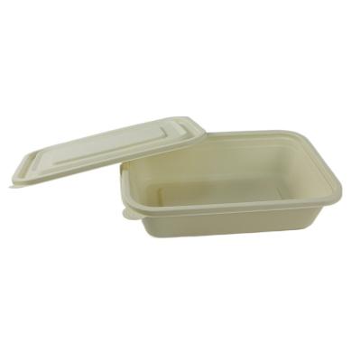 China Disposable Biodegradable Food Containers Food Containers Cornstarch Lunch Box For Take Out Food for sale