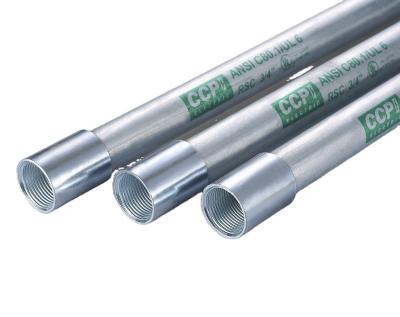 China Easy bend & Wire Pulling Rigid Galvanized Steel Conduit / RGS Conduit for sale