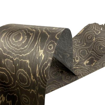 Cina Veneer in legno composto marrone con supporto di velluto Legno fai da te per gioielli Scatola auto Decorazione interna in vendita