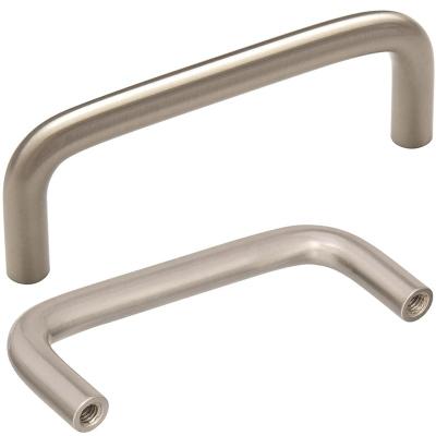 China Traditional Factory Wholesale D-Shape Cabinet Pull Handle Satin Nickel Customized Color Easy Installation Handles for sale