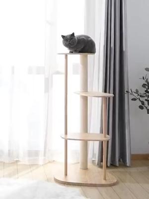 China Quadro de papel da tela 48*40*107cm Cat Scratching Post Cat Climbing do sisal de Cat Condo Tree Scratching Post da corda à venda