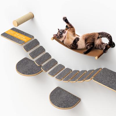 China Diy 5 pedazos de Cat Climbing Wall Shelves Allergen de los muebles modernos libres del animal doméstico en venta