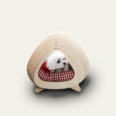 China Houten Fishbone om Cat House Cute Puppy Beds voor Balkonwoonkamer Te koop