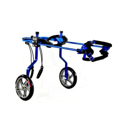 Cina Hind Leg Pet Dog Wheelchair blu con il peso leggero muto delle ruote dell'unità di elaborazione in vendita