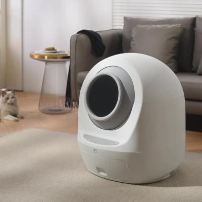 China 4 Liter ABS automatische Reinigungs-Cat Litter Box Toilet 68*62*56cm zu verkaufen