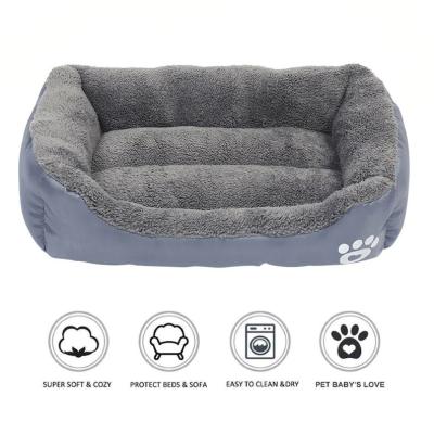 China Höhen-Hundematratzen-Bett-beruhigendes Hundebett Plüsch-Welpen-Kisten-Kissen-Mat Bed Mildew Proofs 12-18cm zu verkaufen