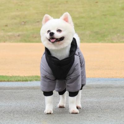 China Cozy Down Puffer Jacket For Dogs Reflective Strip Waterproof for sale