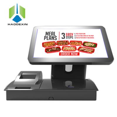 China New Design Piano Housing Liner Touch Screen All in One POS Desktop Cash Register with Built-in Printer for Quick Casual GC-087 GC-087 for sale