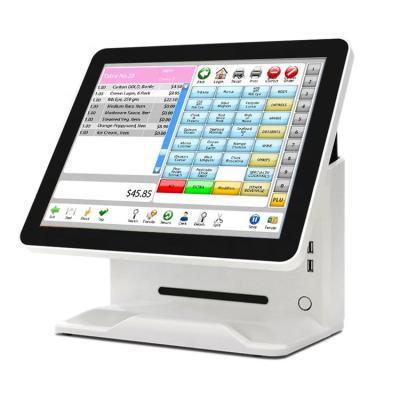 China 15.6 Inch Dual Screen Windows POS Terminal All In One Wifi NFC Retail POS Terminal GC066 Optional for sale