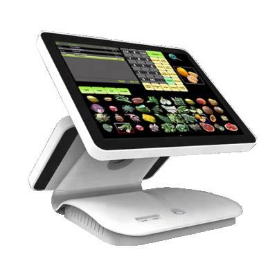 China High End Restaurant All In One Double Screen POS Machine Windows POS System With 15.6 inch+11.6 Inch Double Screen POS Cash Register GC085 for sale