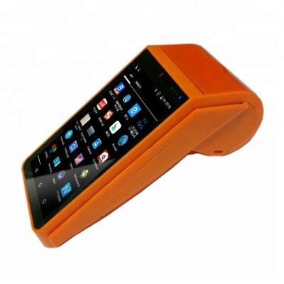 China SQL Service for Android Cheap Price Portable Android POS Terminal with Receipt Printer and 2D Code Scanner for Bus Tickets for sale