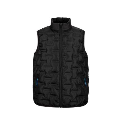 China Men's Winter Thermoball Seamless Welded Fashionable Anti-wrinkle Sleeveless Waterproof Vest Plus Size Padding Vest Coats for sale