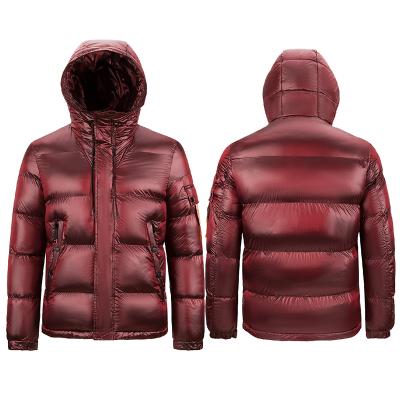 China Waterproof Alike Men Stripper Jacket With Hooded Thicken Padded Windproof Jacket Exterior For Winter Coat for sale