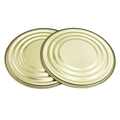 China Spill Non 603# 153 mm Round Metal Tin Can Top And Bottom With Tin Cover Lids For Food Cans for sale