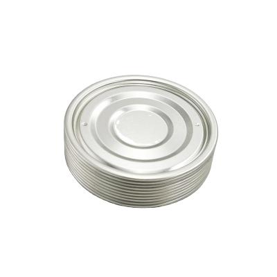 China Non Spill 209 Silver Condensed Milk Cover Lids Tinplate Round Safety For Family Use for sale