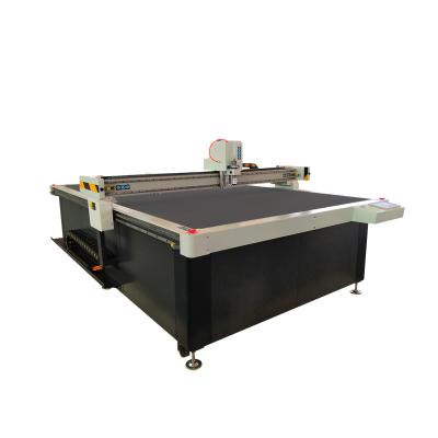 China Hotels CNC Oscillating Knife Cutting Machine For Car Mat Leather Rubber Cutting for sale