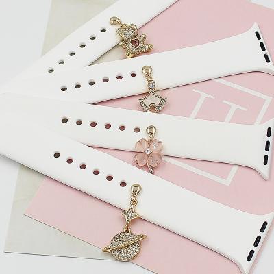 China Custom Lead Free/Nickel Free/Environment Friendly Alloy Decorative Accessories Charm Studs Sport Band Charm For Apple Watch Band Accessory for sale