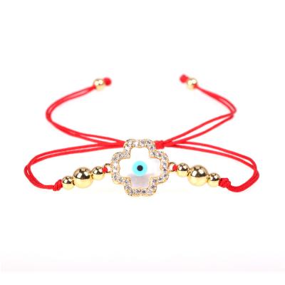 China LANDY Fashion Fatima Palm woven bracelet devil red rope eye of the other personalized creative bracelets for sale