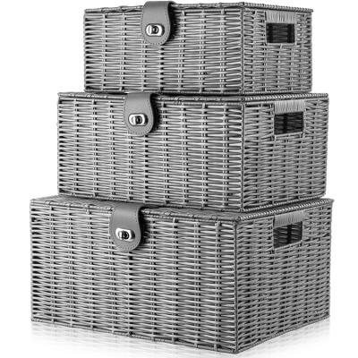 China Universal wholesale eco-friendly household storage stocked plastic basket for sale