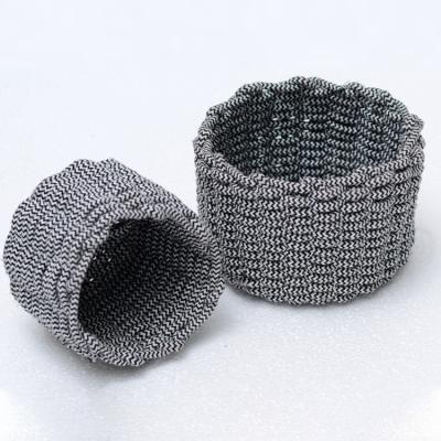 China Sustainable High Quality Handmade Cotton Rope Storage Baskets For Small Home Decoration for sale