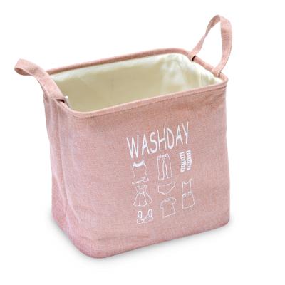 China Sustainable Folding Cotton Rope Storage Baskets Home Collapsible Woven Basket for sale