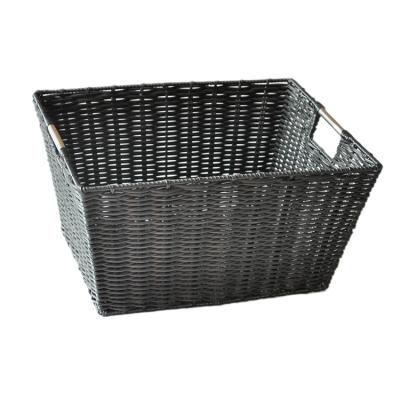 China Sustainable Plastic Handmade Fruit Woven Waterproof Bath Toy Organizer Storage Basket PP Baskets for sale