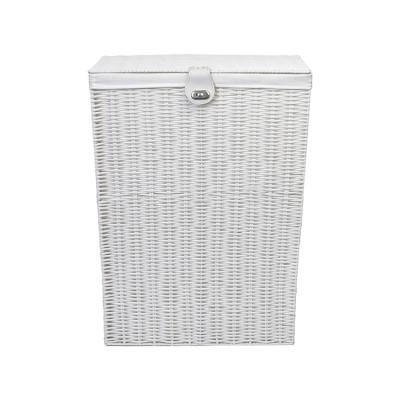 China Minimalist PP Woven Storage Basket With Narrow Lock New Mesh Plastic Storage Laundry Baskets With Lid for sale