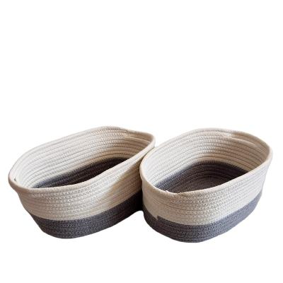 China Breathable Cotton Rope Woven Basket Nest for Kitty Small Dog Puppy, Small Style Soft Machine Washable Foldable Pet Bed for sale